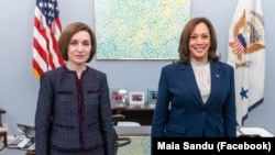 Harris ar menține linia lui Biden în parteneriat cu țările est-europene, inclusiv cu Moldova. Maia Sandu și Kamala Harris la Casa Albă, decembrie 2022.