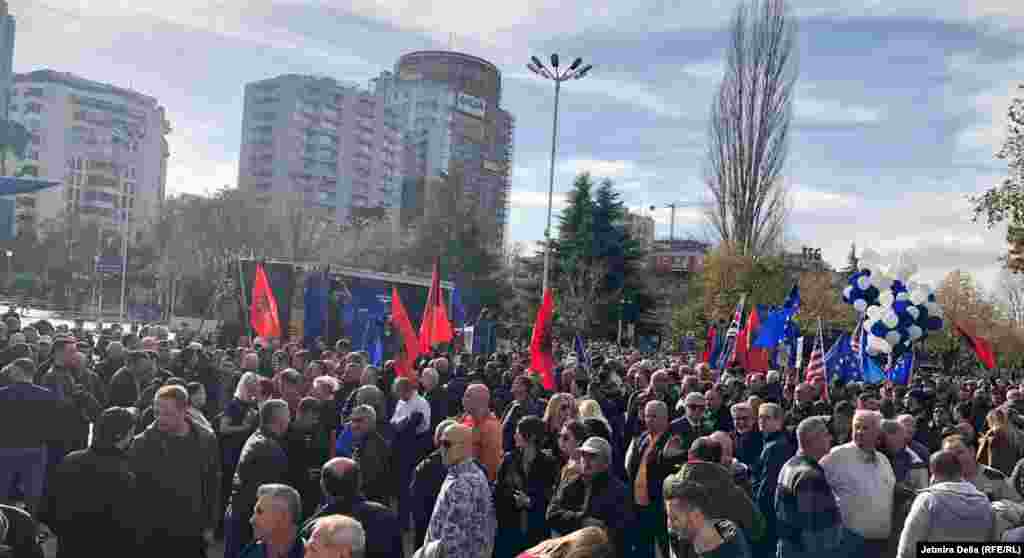 Protesta e opozitës&nbsp;në Shqipëri kundër Qeverisë Rama.