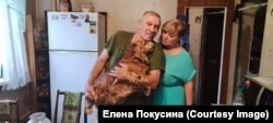 Igor Pokusin with his wife, Yelena. (file photo)