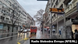 Автобус на ЈСП Скопје во центарот на град/Фотоархива