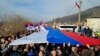 KOSOVO: Local Serbs protest in Rudare on December 22 