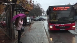 Утринско возење со автобус во Скопје