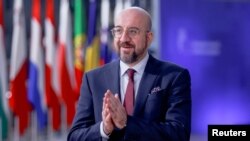 Belgium - European Council President Charles Michel arrives for a European Union leaders' summit in Brussels, December 15, 2022.