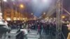 Tüntetés az újabb nyolc pedagógus elbocsátása miatt Budapesten 2022. december 4-én