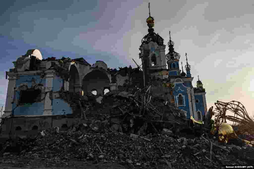 The remains of the Orthodox church in Bohorodychne. The postwar reconstruction of Ukraine will cost $525 billion to $630 billion, according to World Bank Vice President Anna Bjerde in an&nbsp;interview with the Austrian newspaper, Die Presse.