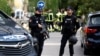 Poliția spaniolă la ambasada Ucrainei de la Madrid, după explozia unei scrisori-capcană, Spania, 30 noiembrie 2022.