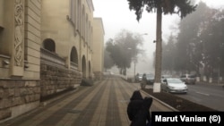 Nagorno-Karabakh - A view of a street in Stepanakert, December 20, 2022.