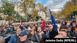 Protesta e partive opozitare në Tiranë. 6 dhjetor 2022.