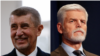Бывший премьер-министр Чехии Андрей Бабиш (слева) и отставной генерал НАТО Петр Павел вышли во второй тур чешских президентских выборов