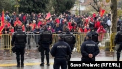 Protest u Podgorici 12. decembar 2022. 