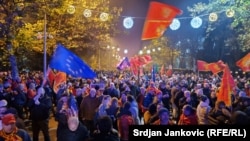 Antivladin protest u Podgorici 20. decembar 2022.