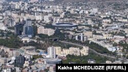 ცენტრში "დინამოს სტადიონი". თბილისი, 2022 წ. 18 ოქტომბერი.