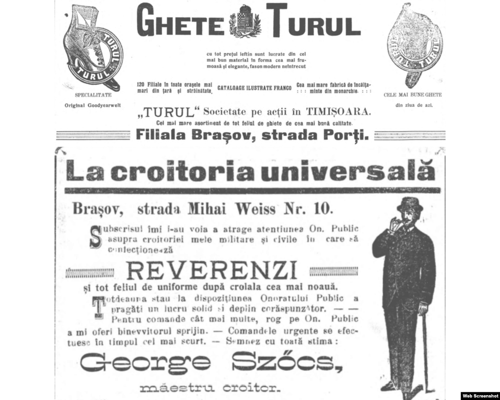 Din punct de vedere al numărului de persoane la care ajungeau reclamele, în primă fază, acesta nu era mare, având în vedere că publicațiile se vindeau pe bază de abonament. Spre exemplu, în primul an de existență, Curierul românesc avea 150 de abonați, iar Gazeta de Transilvania 100. Peste aproape cincizeci de ani, Gazeta va număra 800 de abonați, în vreme ce o altă publicație, Albina, va avea 1.000.&nbsp; În imagine: Reclame publicate în Gazeta de Transilvania, 1910.&nbsp;