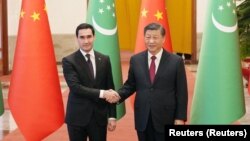 Встреча президента Туркменистана Сердара Бердымухамедова с председателем КНР Си Цзиньпином. Пекин, Китай. 6 января 2023 г. 