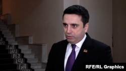 Председатель Национального собрания Армении Ален Симонян, Ереван, 12 января 2023 г