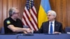 Procurorul general SUA, Merrick Garland, și procurorul general ucrainean Andri Kostin la Departamentul de Justiție. Washington, 20 septembrie 2022