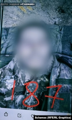 Фото вбитого українського військового, якого ховали добровольці