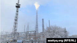 Ust-Kamenogorskdaky ýylylyk elektrik stansiýasy (ÝES).