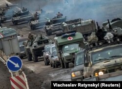 Herson vilâyetinde Ukrayına tankları ve diger arbiy tehnikası, 2022 senesi noyabrniñ 18-i