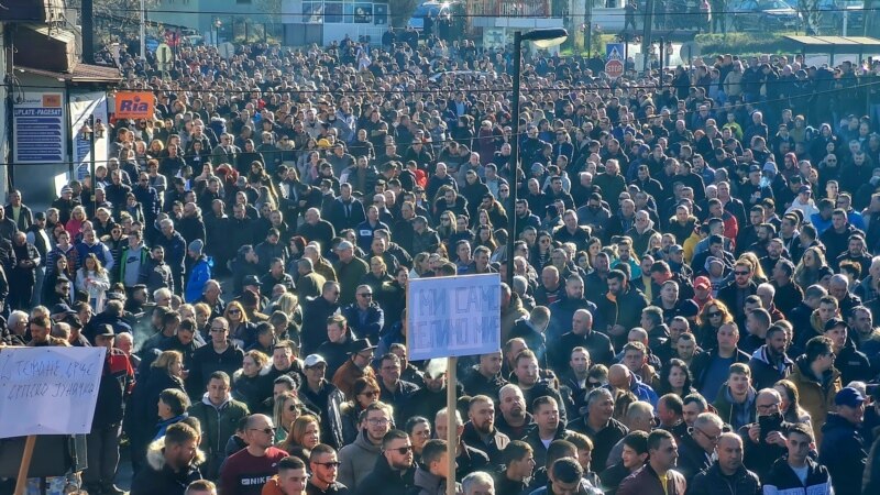 Почна протестот на Србите во Штрпце