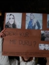 KOSOVO: Protest against the murder of a pregnant woman. 