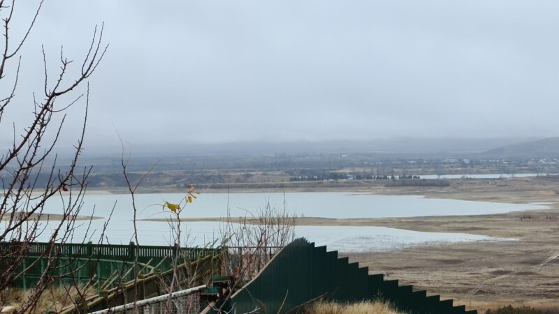 В Крыму сильно обмелело Тайганское водохранилище (+фото)