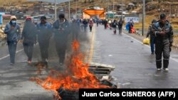 Protesti u Punu, na granici Perua sa Bolivijom, 13. decembar 2022.