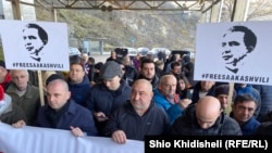 Mixeil Saakaşvilinin azadlığını tələb edən aksiya