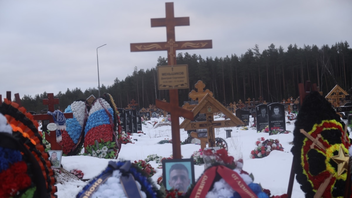 Журналисты установили имена более 12 200 россиян, погибших в Украине