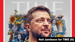 Обложка журнала Time с президентом Украины Владимиром Зеленским.