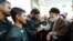 Supreme Leader Ayatollah Ali Khamenei meets with the IRGC members involved in the arrest of U.S. sailors in the Persian Gulf in January 2016.