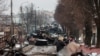 Российская военная техника, уничтоженная на одной из улиц Бучи под Киевом, 1 марта 2022 года. Автор фото – Сергей Нужненко