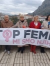 Protest u Mostaru protiv nasilja nad ženama, 3. decembar 2022.