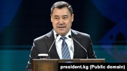 Kyrgyz President Sadyr Japarov (file photo)