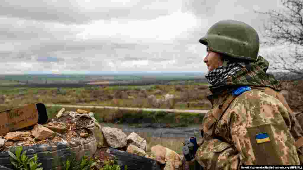 Лінія фронту на Донбасі.