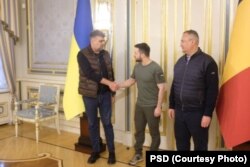 Președintele Camerei Deputaților, Marcel Ciolacu, primit de președintele ucrainean, Volodimir Zelenski