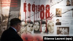 Eýranda 1988-nji ýylda öldürilenleriň hatyrasyna Fransiýada gurnalan sergi. 2017 ý. 