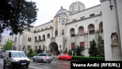 Будівля патріархії СПЦ в Белграді, фото 14 квітня 2020 року
