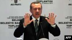 Түркия премьер-министрі Режеп Тайып Ердоған. Анкара, 13 маусым 2013 жыл.