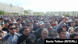 Митинг в Атырау «по земельному вопросу». 24 апреля 2016 года.