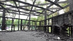 Творчість на згарищі: громада рятує екосквер, який спалили на Донбасі – відео