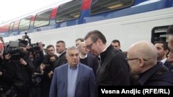 Orbán Viktor Aleksandar Vučićtyal Újvidéken 2022. március 19-én