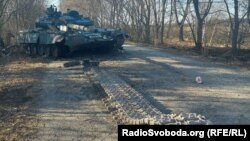 Знищений російський танк на Київщині