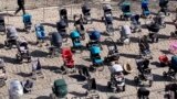 Empty Strollers In Lviv For The Babies Lost In Russian Invasion GRAB 1