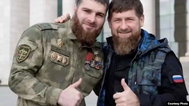 Рамзан Кадыров и погибший в Украине Магомед Тушаев