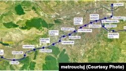 Viitorul metrou ușor va străbate axa Est-Vest a Clujului, până în Florești, cea mai mare comună a României, cu peste 50.000 de locuitori.