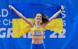 Atletja ukrainase Jaroslava Mahuchikh.