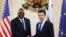 Секретарят по отбраната на САЩ Лойд Остин и българският премиер Кирил Петков