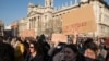 Tanárok tüntetnek Budapesten 2022. március 19-én
