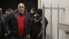 Бойко Борисов на излизане от сградата на Гражданска дирекция "Национална полиция", където беше задържан за срок от 24 часа
